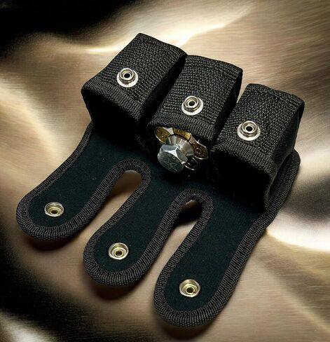 Cordura Nylon Triple Speedloader Belt Pouch for Most Calibers, 5 to 8 Shots in Saudi Arabia