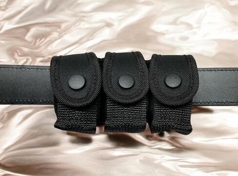 Cordura Nylon Triple Speedloader Belt Pouch for Most Calibers, 5 to 8 Shots in Saudi Arabia