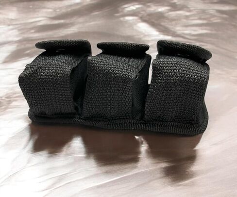 Cordura Nylon Triple Speedloader Belt Pouch for Most Calibers, 5 to 8 Shots in Saudi Arabia