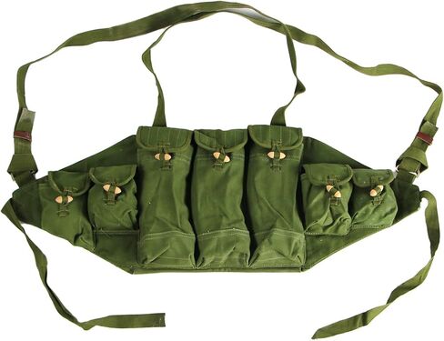 Surplus Type 56 Chest Rig Original Item Green Chinese AK Ammo Pouch for Colletion in Saudi Arabia