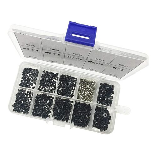 500pcs Laptop Screws Kit Carbon Steel Replacement Mini Cross in Saudi Arabia