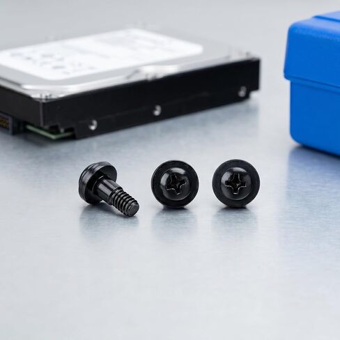 30pcs Anti-Vibration SSD Screws with Integrated Shock Mount Ring HDD Mounting Fasteners for Desktop Computer Case Assembly Iron Material for Convenient PC Repair and Noise in Saudi Arabia