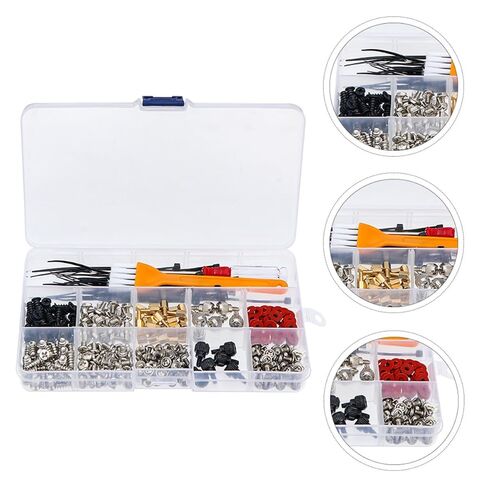 TOYANDONA Computer Screw Set for Computer Case Repair and Replacement, Steel Material with Screws, Bolts, Washers, Cable Ties, Screwdriver, Brush, and Storage Box for Desktop PC Maintenance in Saudi Arabia