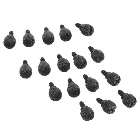 50pcs Computer Side Panel Screws for PC Case Carbon Steel Black in Saudi Arabia