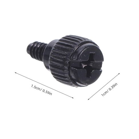 50pcs Computer Side Panel Screws for PC Case Carbon Steel Black in Saudi Arabia