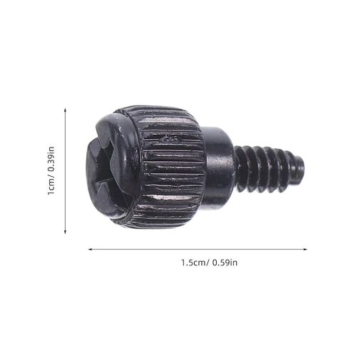 50pcs Computer Side Panel Screws for PC Case Carbon Steel Black in Saudi Arabia