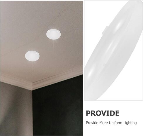 6pcs Plastic Lampshade Diffuser White Light Cover for Households in Kuwait