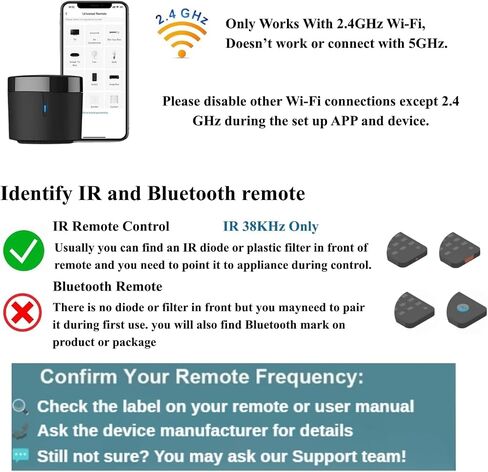 Broadlink RM4 Mini IR Universal Remote Control with HTS2 Cable (Only 2.4 GHz Wi-Fi) Intelligent Home Automation WiFi Infrared Blaster for TV, Air Conditioning, Compatible with Alexa and Google Home. in Kuwait