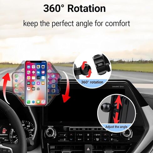 Car Phone Holder for 2020-2025 Toyota Highlander Accessories, Compatible MagSafe, 360° Rotation, Super Strong Magnetic Attraction(for 8 inch Screen only) in Saudi Arabia
