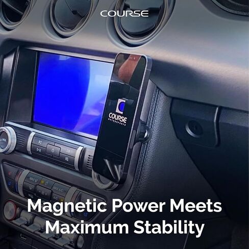 Course Motorsports Direct Fit Phone Mount | MagSafe Compatible | Custom Fit Car Phone Mount | Ford Mustang Phone Holder | Compatible with Ford Mustang, GT, GT-350, GT-500 (2015-2023) in Kuwait
