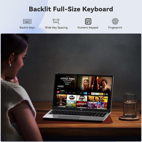 NIMO 15.6" IPS FHD-Student-Laptop, Intel i3-1215U (6-Core Up to 4.4 GHz, Beats R5 7520U) 16GB RAM 512GB SSD with 65W Fast PD 2-Yr Warranty 180° View Wi-Fi 6 Backlit KB Fingerprint Bluetooth 5.2 Win 11 in Kuwait