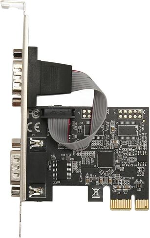PCIE Serial DB9 Port Card, PCIe RS232 Expansion Card with 2 Ports, ASIX AX99100 Chip, Compatible with for Linux in Saudi Arabia