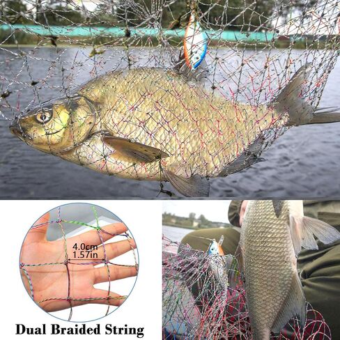 Bridge Pier Fishing Net 15 * 15 Inch Heavy Duty Cast Net with Rope in Kuwait