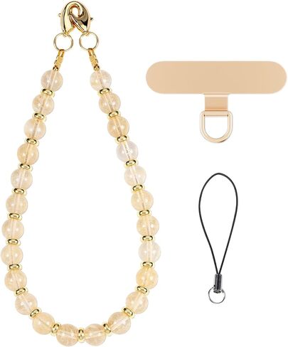 Stone Beaded Phone Charm Wrist Strap with Tether Tab,Camera Lanyard in Saudi Arabia