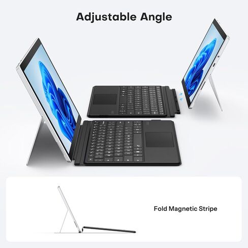 TECURS Bluetooth Keyboard for Microsoft Surface Pro 7/7+/6/5/4/3 12.3 inch in Saudi Arabia