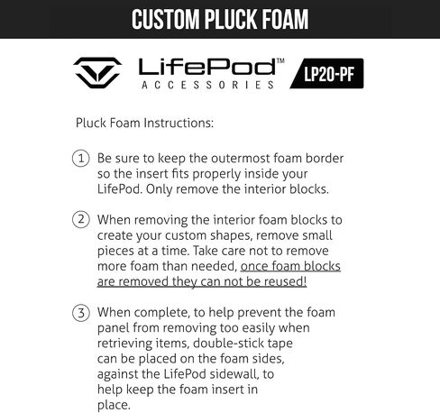VAULTEK LifePod 20 Secure Waterproof Travel Case Rugged Electronic Lock Box Travel Organizer Portable Handgun Case with Backlit Keypad (2-Piece Pluck Foam Accessory) in Kuwait