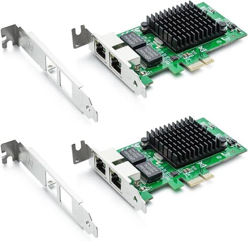 10Gtek 100/1000Mbps Gigabit Ethernet PCI Express NIC Network Card with Intel I210 Chip, Ethernet Server Converged Network Adapter, Single RJ45 Port, PCI Express 2.1 X1, Compare to Intel I210-T1 in Kuwait