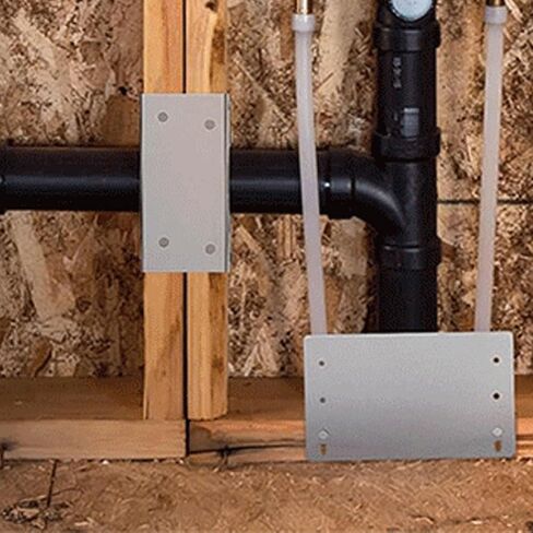 BRRNOO Self Nailing Stud Guard for Electrical Wiring Galvanized Steel 8x5 Inch Pipe Protector with Rust Proof Nail Claws for Secure Installation in Kuwait