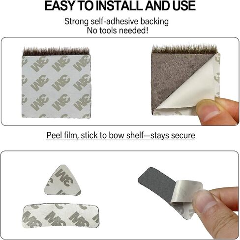 4Pcs Traditional Archery Arrow Rest Accessories Adhesive Shelf Fur Arrow Rest for Recurve Bow Longbow Hunting Shooting Practice in Kuwait