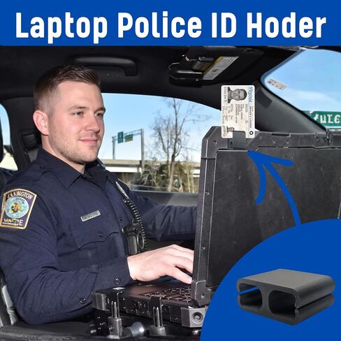 Laptop Police ID Holder Clip with Adhesive - Tactical ID Badge Holder in Saudi Arabia
