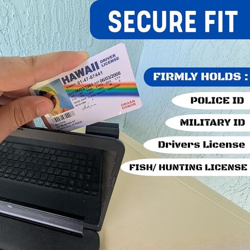 Laptop Police ID Holder Clip with Adhesive - Tactical ID Badge Holder in Saudi Arabia
