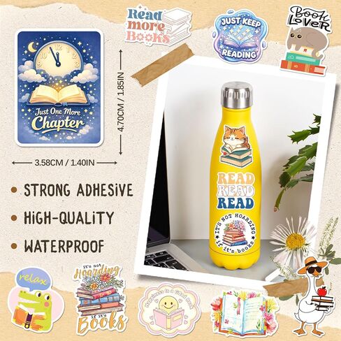 SigyoJeom 300PCS Book Stickers, Bookish Vinyl Decals for Kids Adults in Saudi Arabia
