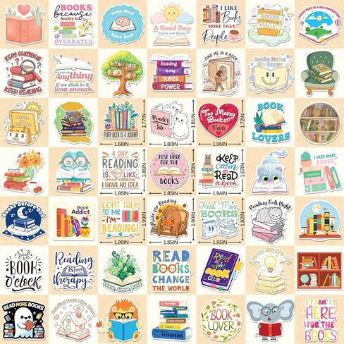 SigyoJeom 300PCS Book Stickers, Bookish Vinyl Decals for Kids Adults in Saudi Arabia
