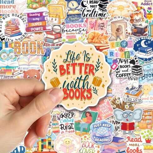 SigyoJeom 300PCS Book Stickers, Bookish Vinyl Decals for Kids Adults in Saudi Arabia