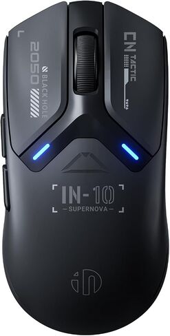 INPHIC IN10P Superlight Wireless Gaming Mouse, 60g, 8K Polling Rate, 26,000 DPI, Tri-Mode, PAW3395 Sensor, Fully Programmable in Saudi Arabia