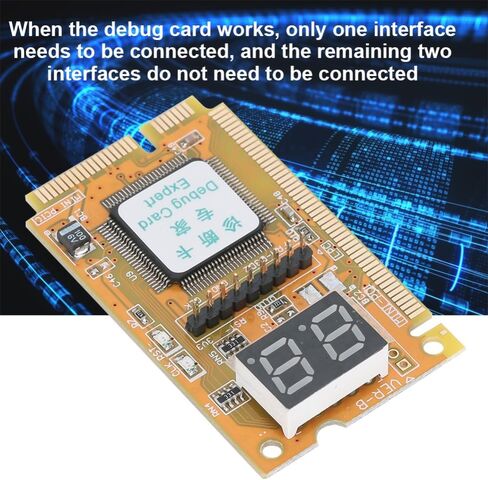 Limen Debug Card 3 in 1 LPC Bus - Diagnostic Card for Laptop Analyzer Tester Motherboard, Compatible with Mini PCI and Mini PCI-E LPC Bus Interfaces in Kuwait