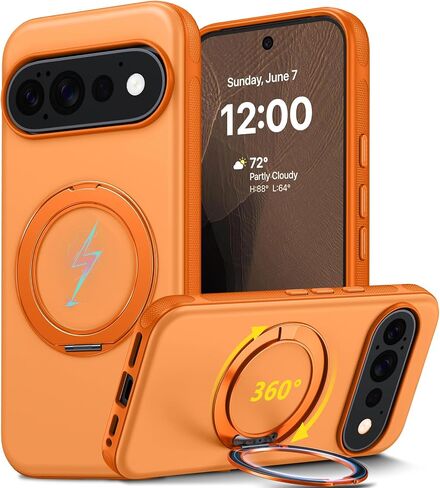 Oterkin for Google Pixel 11/11 Pro Case with 360° Spin Magnetic Stand Blue in Kuwait