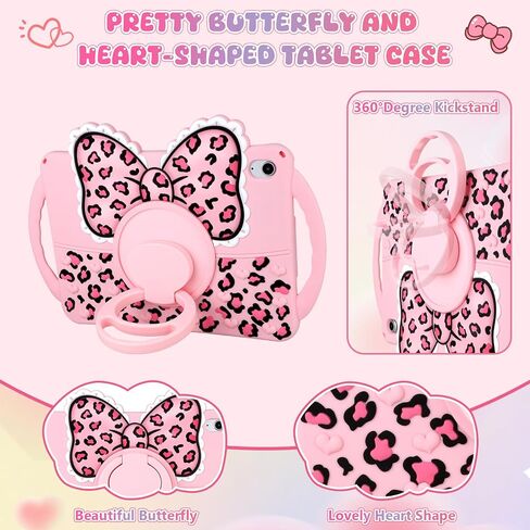 HianDier for iPad A16 Case Kids Girls iPad 10th Generation Case 10.9" Pink in Saudi Arabia