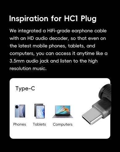 HiBy CuAg8 Balance Earphone Cable HC1 Plug HiFi Digital Adaptor in Kuwait