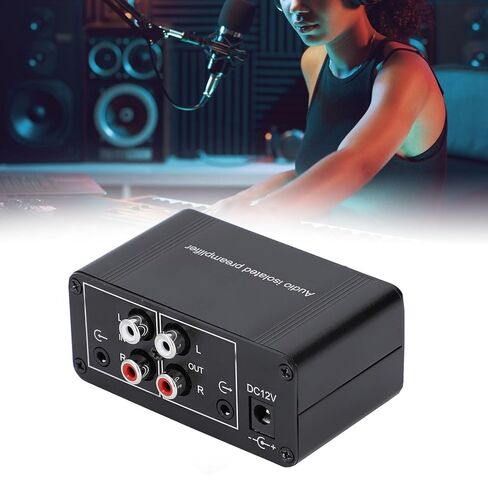 Dual Channel Insulation Amplifier with 20dB Amplifier for Home Audio System, Portable Aluminum Alloy Design in Kuwait