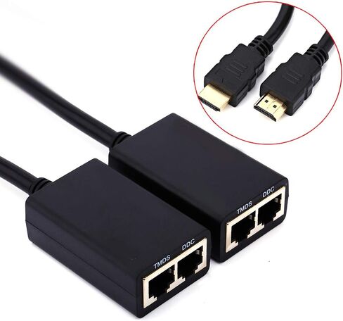 CAT6 Balun Extender Repeater Up to 100 Feet Transmission Distance for Office Use in Saudi Arabia