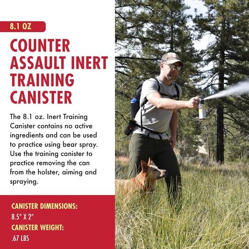 Counter Assault Inert Training Canister, Practice Bear Spray, 8.1oz in Saudi Arabia