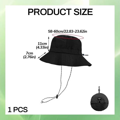 Waterproof Quick Dry Bucket Hats, Rain Hat for Women and Men, Adjustable Packable Sun Hats to Outdoor Travel in Saudi Arabia