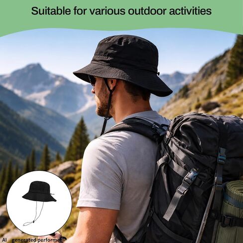 Waterproof Quick Dry Bucket Hats, Rain Hat for Women and Men, Adjustable Packable Sun Hats to Outdoor Travel in Saudi Arabia