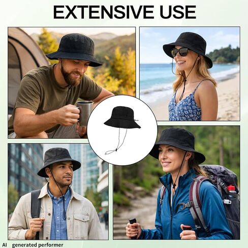 Waterproof Quick Dry Bucket Hats, Rain Hat for Women and Men, Adjustable Packable Sun Hats to Outdoor Travel in Saudi Arabia
