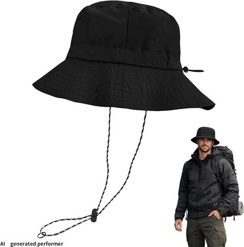 Waterproof Quick Dry Bucket Hats, Rain Hat for Women and Men, Adjustable Packable Sun Hats to Outdoor Travel in Saudi Arabia