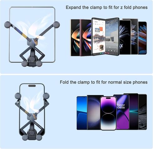 Z Fold 8 Car Mount Accessories, Gravity Linkage, Long Arm Vent Clip in Saudi Arabia