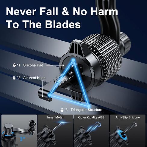 Z Fold 8 Car Mount Accessories, Gravity Linkage, Long Arm Vent Clip in Saudi Arabia