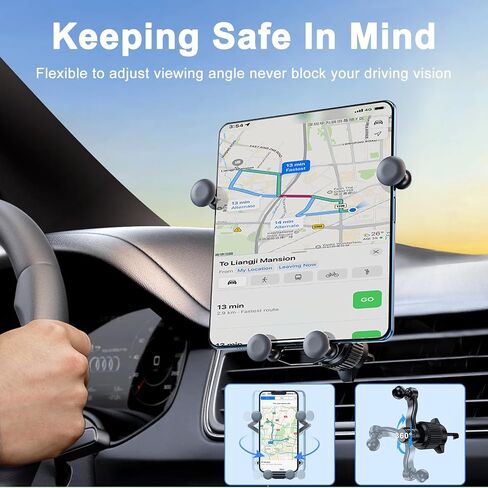 Z Fold 8 Car Mount Accessories, Gravity Linkage, Long Arm Vent Clip in Saudi Arabia