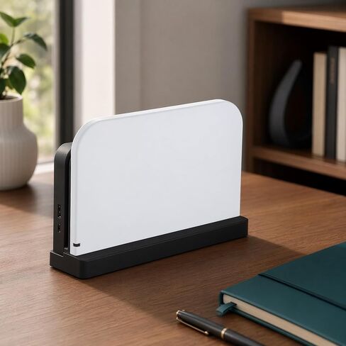 White Switch 2 Dock Cover Compatible with Nintendo Switch 2 Dock Station (2025), Hard Plastic Anti-Scratch Faceplate Replacement Shell, Dust Guard and Dock Case Accessories, 1 Pack in Kuwait