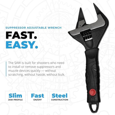 Pro-Shot Muzzle Device Adjustment Wrench - Precision Tool for Installation and Removal, Slim Profile Steel Wrench for Maintenance and Gunsmithing Applications in Kuwait