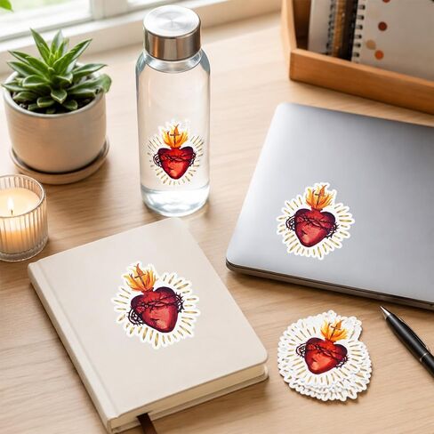 200 Pcs Sacred Heart Stickers Sacred Heart of Jesus Sticker Bulk in Saudi Arabia