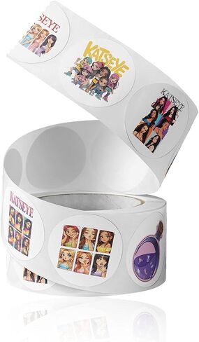 Katseye Stickers Roll 500Pcs - Kpop Girl Group 8 Design 1.5inche 2026 Vinyl Self-Adhesive Label Decals - Easy Stick Removeable for Fans Party Scarpbook Window Tumblers Teens in Kuwait