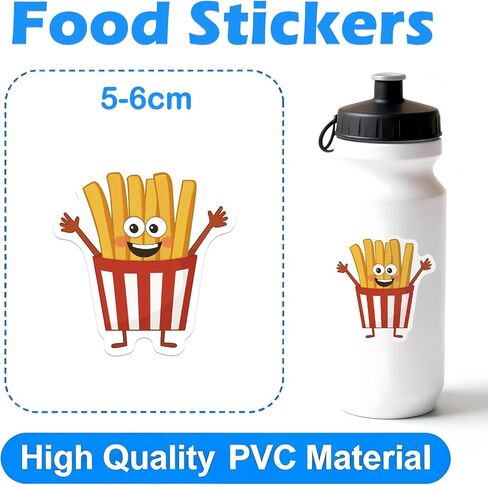 200 Food Stickers Waterproof Vinyl for Kids Scrapbook & Party in Kuwait