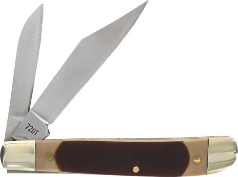 Old Timer 72OT Dog Leg Jack 5.2in Traditional Pocket Knife with 2 High Carbon Stainless Steel Blades, Ergonomic Sawcut Handle, and Convenient Size for EDC, Hunting, Camping, Whittling, and Outdoors in Saudi Arabia