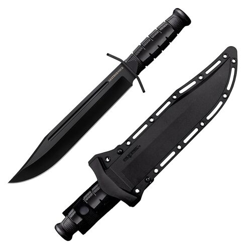 Cold Steel Leatherneck Bowie 10.5" German D2 Razor-Sharp Blade 4.75" Kray-Ex Durable Handle Tactical Outdoor Fixed Blade Knife w/Secure-Ex Sheath in Kuwait